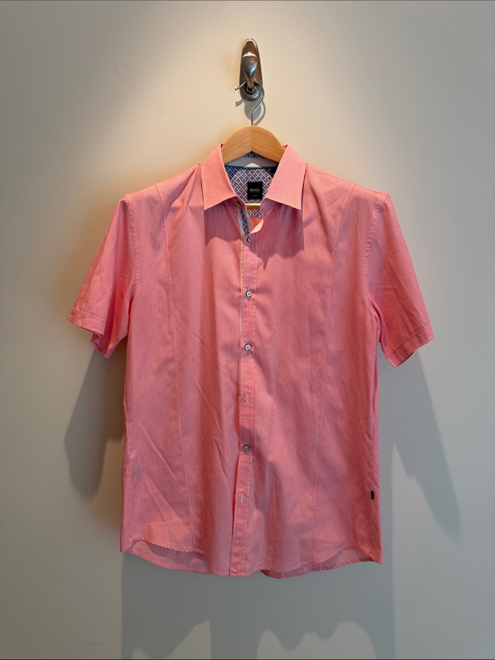 Boss Men's Short-Sleeve Button-Down Shirt